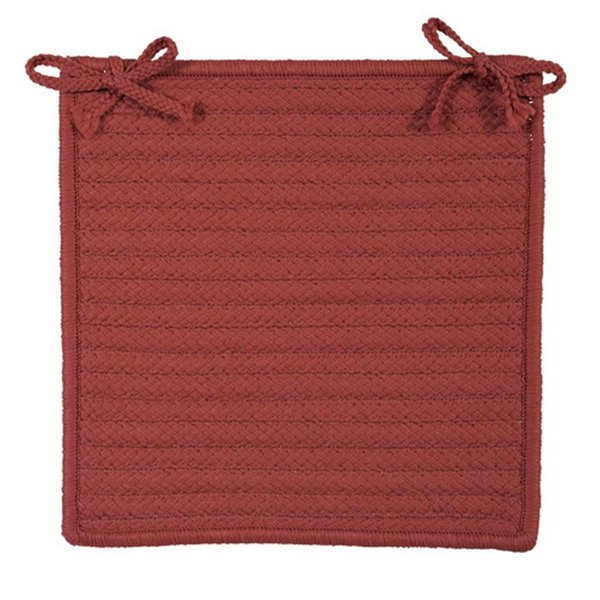 Colonial Mills Colonial Mills H104A015X015SX Simply Home Solid - Terracotta Chair Pad - single Rug H104A015X015SX